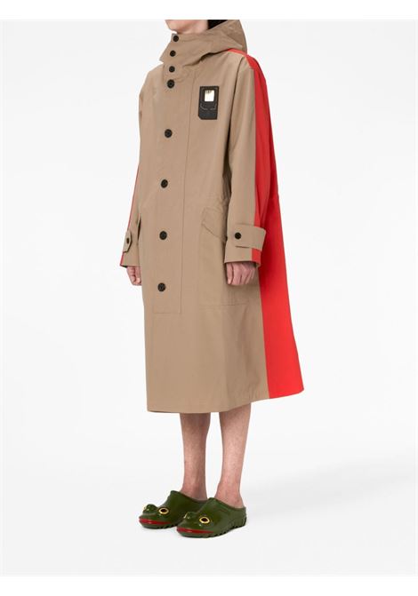 Parka con design color-block in beige e arancione - uomo JW ANDERSON | CO0263PG1374127